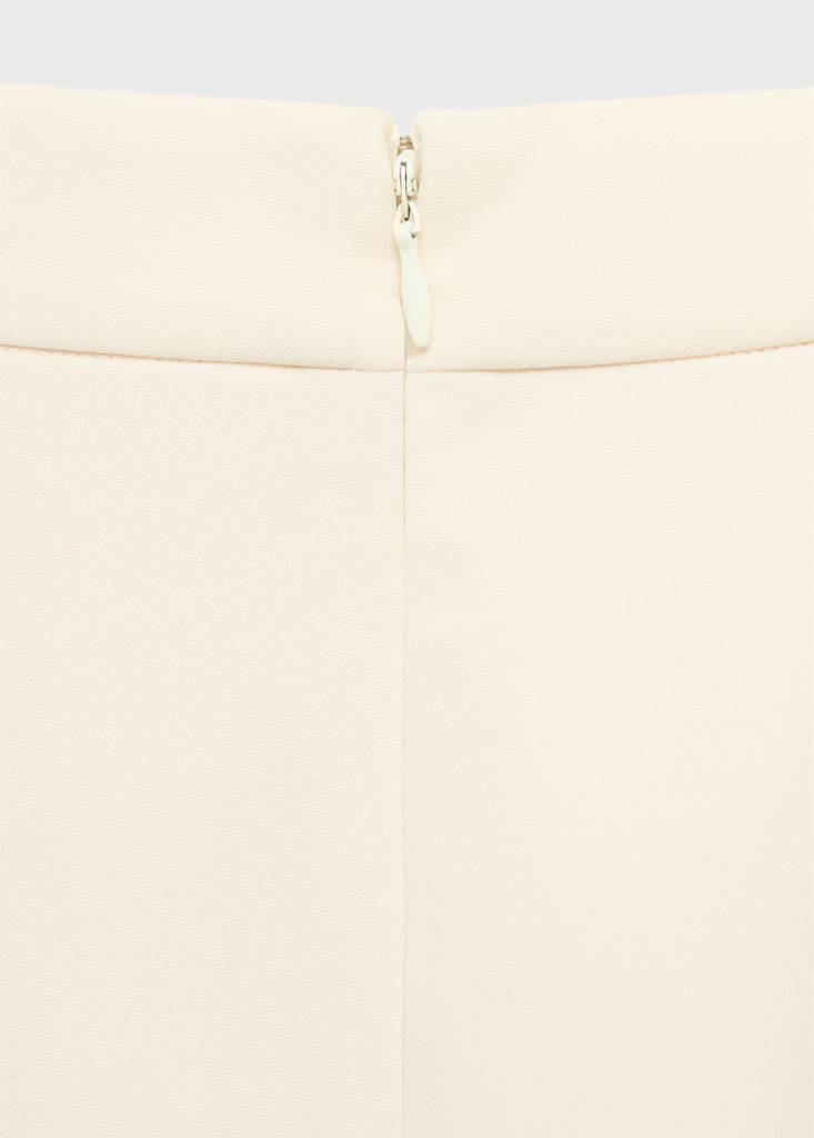 Pantalón De Traje Recto De Tiro Medio