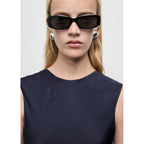 Top Satiné Asymétrique