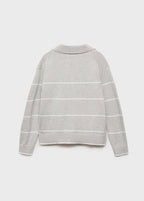 Pull Katie Gris Clair Chiné - Fille