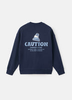 Sweat Caution Bleu Marine - Garçon