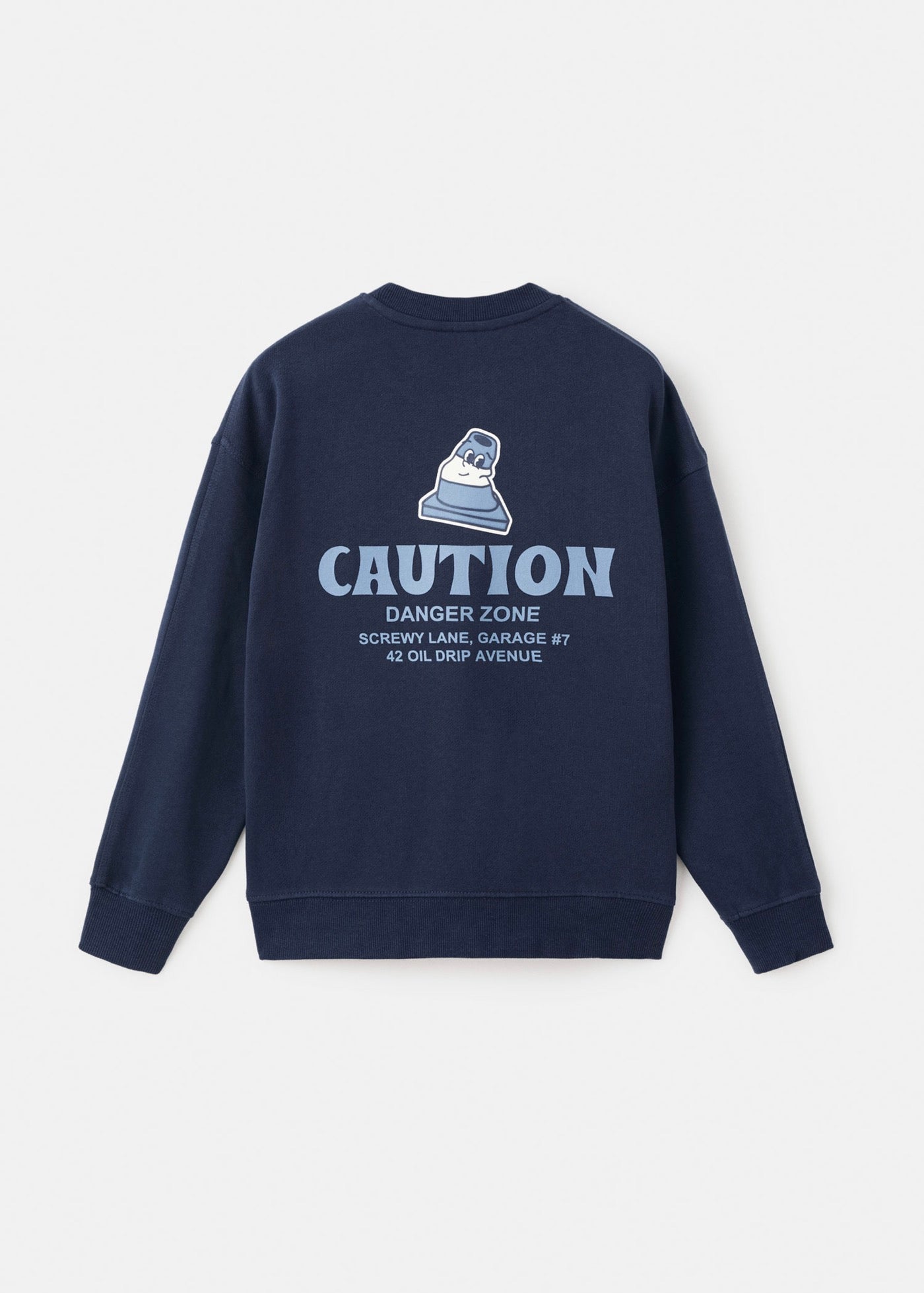 Sweat Caution Bleu Marine - Garçon