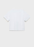 T-Shirt Celeste Bleu Ciel - Fille
