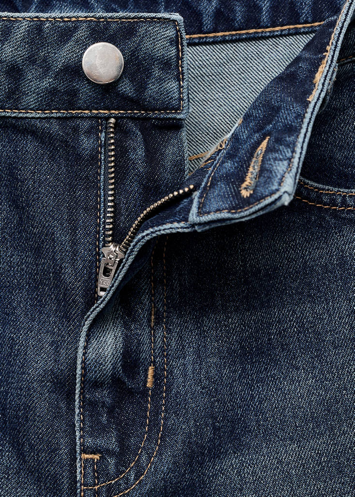 Jeans Dritti A Vita Normale