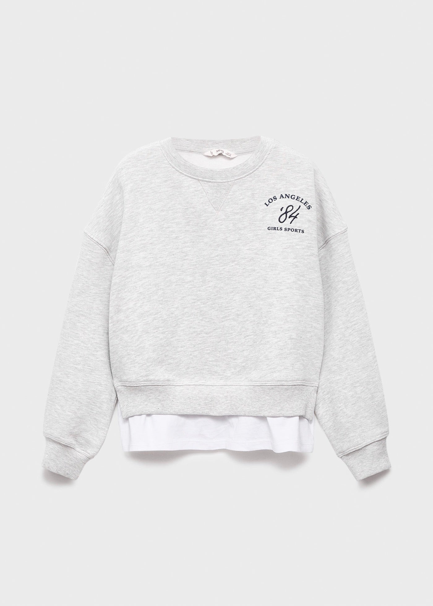 Sweat Sports Gris Clair Chiné - Fille