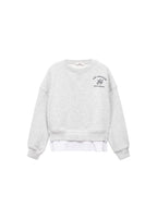Sweat Sports Gris Clair Chiné - Fille