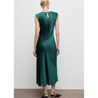 Robe Satinée Ajustée