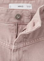 Jeans Wide Leg Loose Tiro Medio