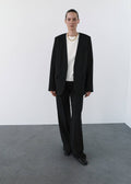 Blazer Costume Sans Revers