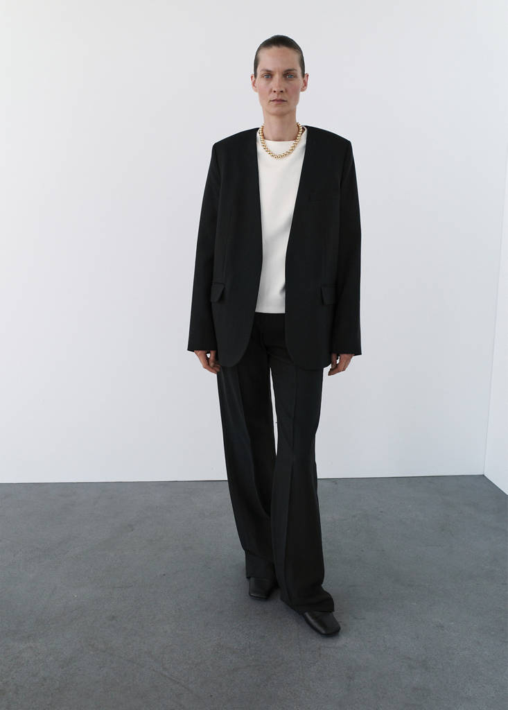 Blazer Costume Sans Revers