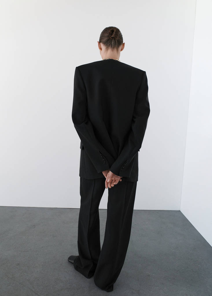 Blazer Costume Sans Revers