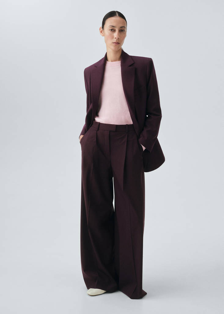 Blazer da completo in misto lana