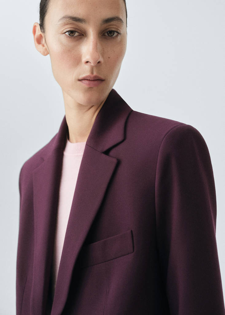 Blazer da completo in misto lana