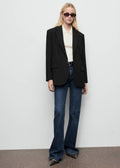 Blazer Dritto con Tasche a Patta