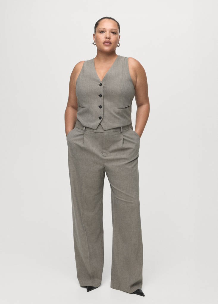 Chaleco De Traje Mezcla De Lana