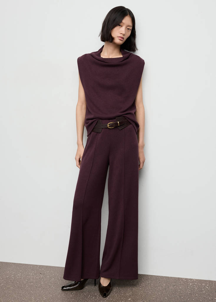 Pantaloni Dritti con Cuciture