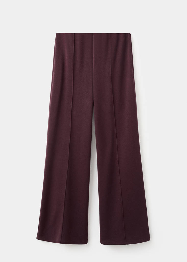 Pantaloni Dritti con Cuciture