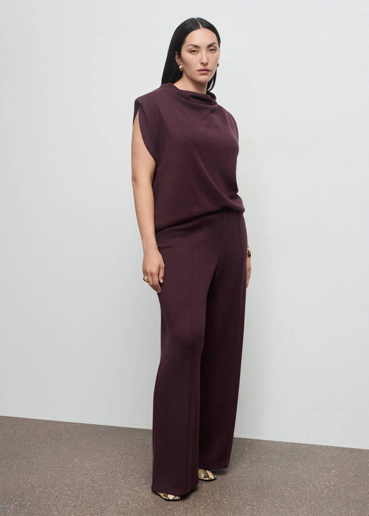 Pantaloni Dritti con Cuciture