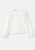 T-Shirt Mirror Blanc Cassé - Fille