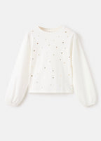 T-Shirt Mirror Blanc Cassé - Fille