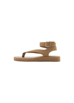 Suede Leather Buckle Sandals