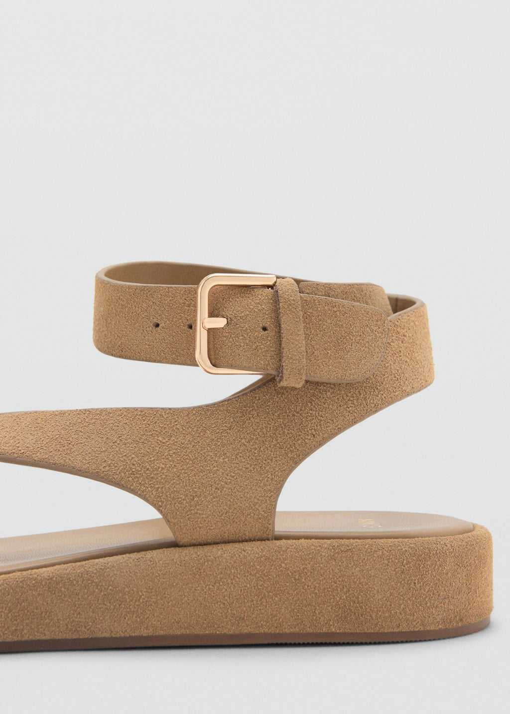 Suede Leather Buckle Sandals