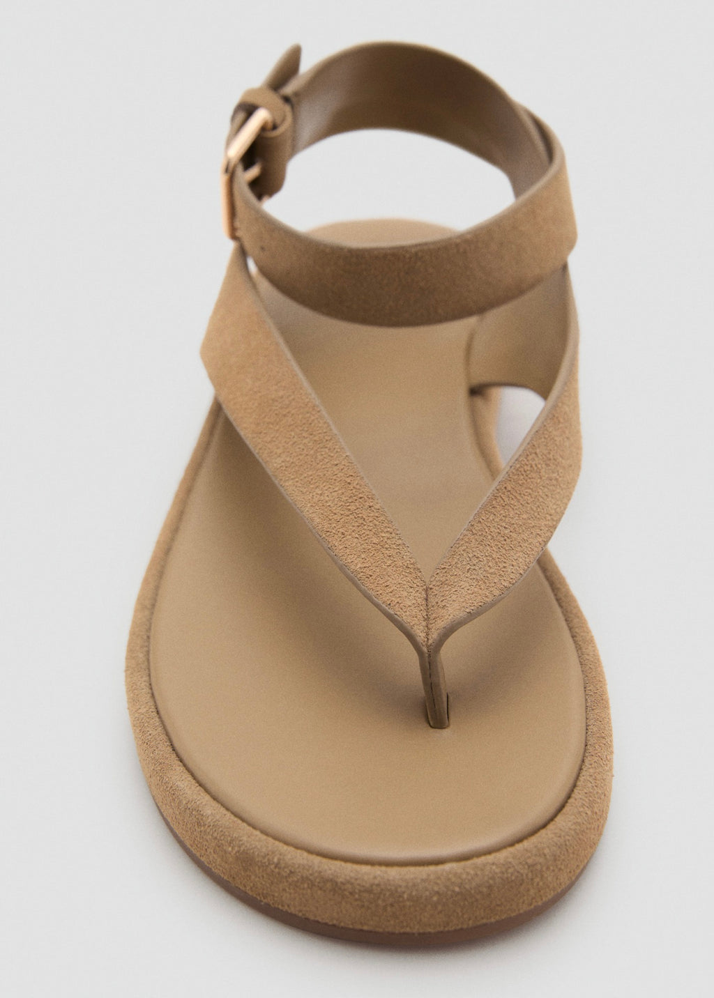 Suede Leather Buckle Sandals