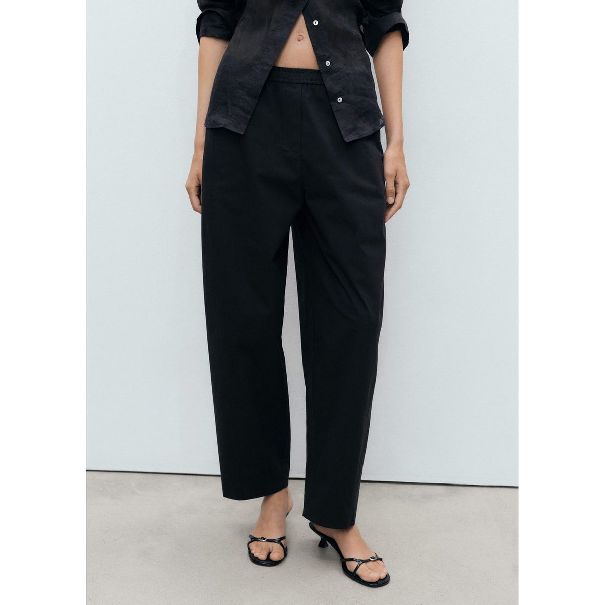 Pantalon Coton Taille Élastique