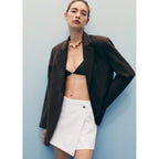 Jupe Short En Jean Croisée