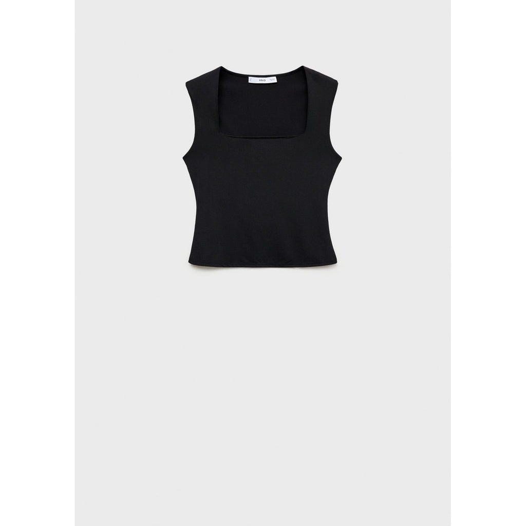 Top ajustado con tirantes anchos