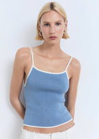 Top Maille Bords Contrastants
