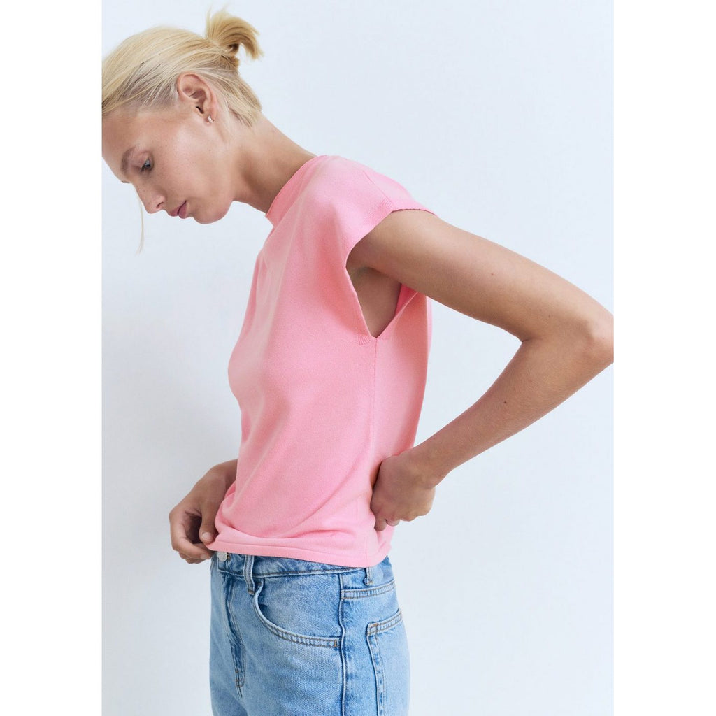 Pull-Over Maille Fine Manches Courtes