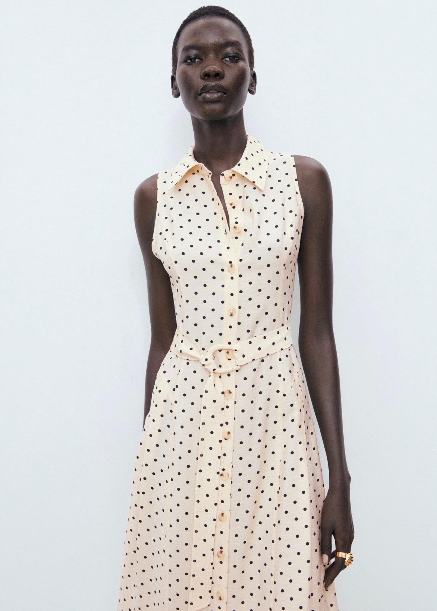 Robe Chemisier À Pois