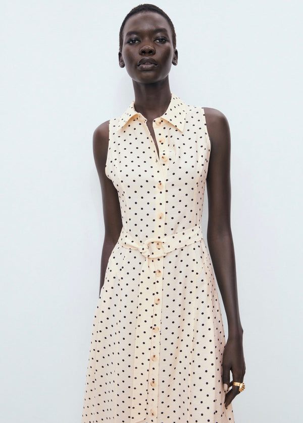 Robe Chemisier À Pois