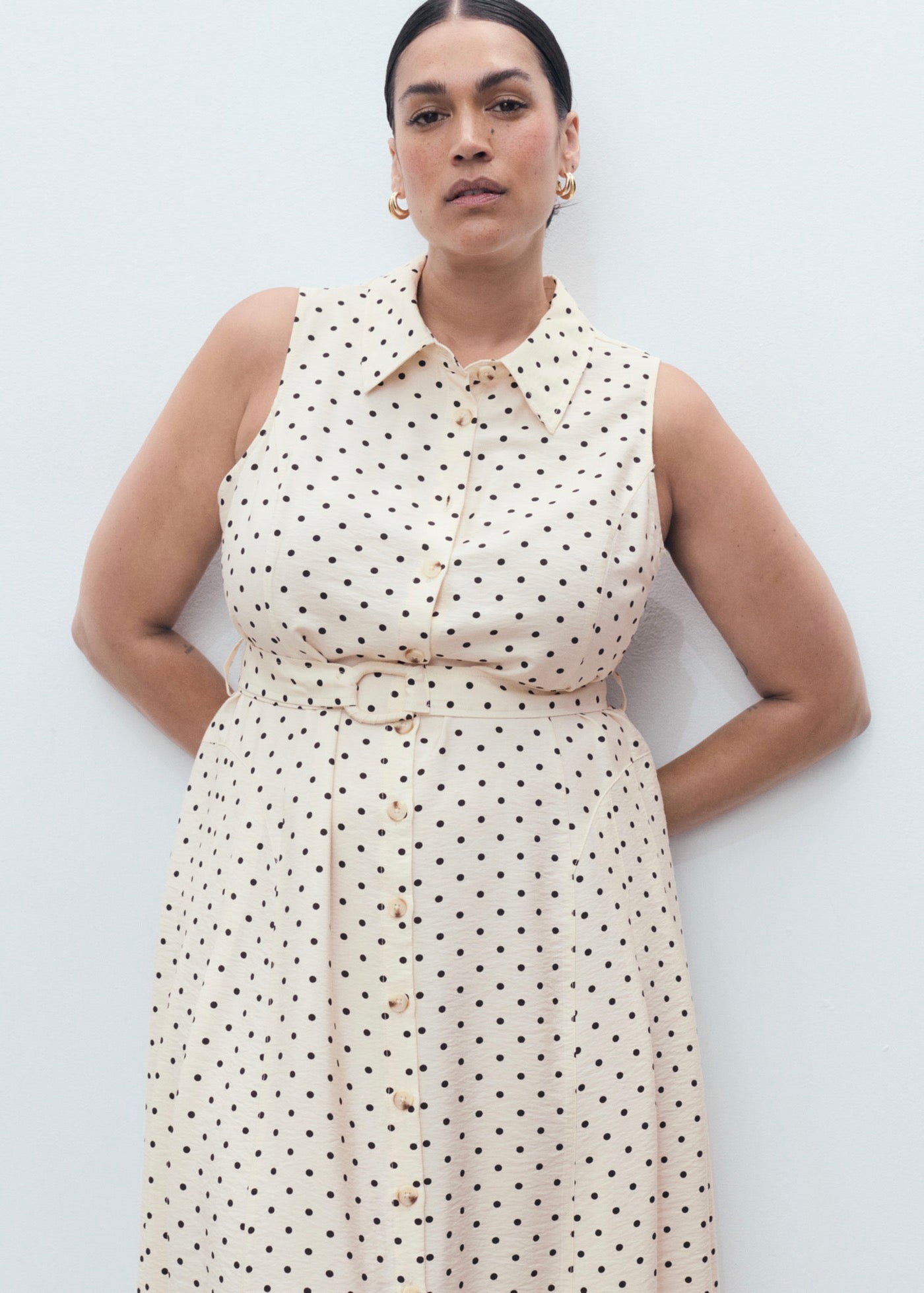 Robe Chemisier À Pois