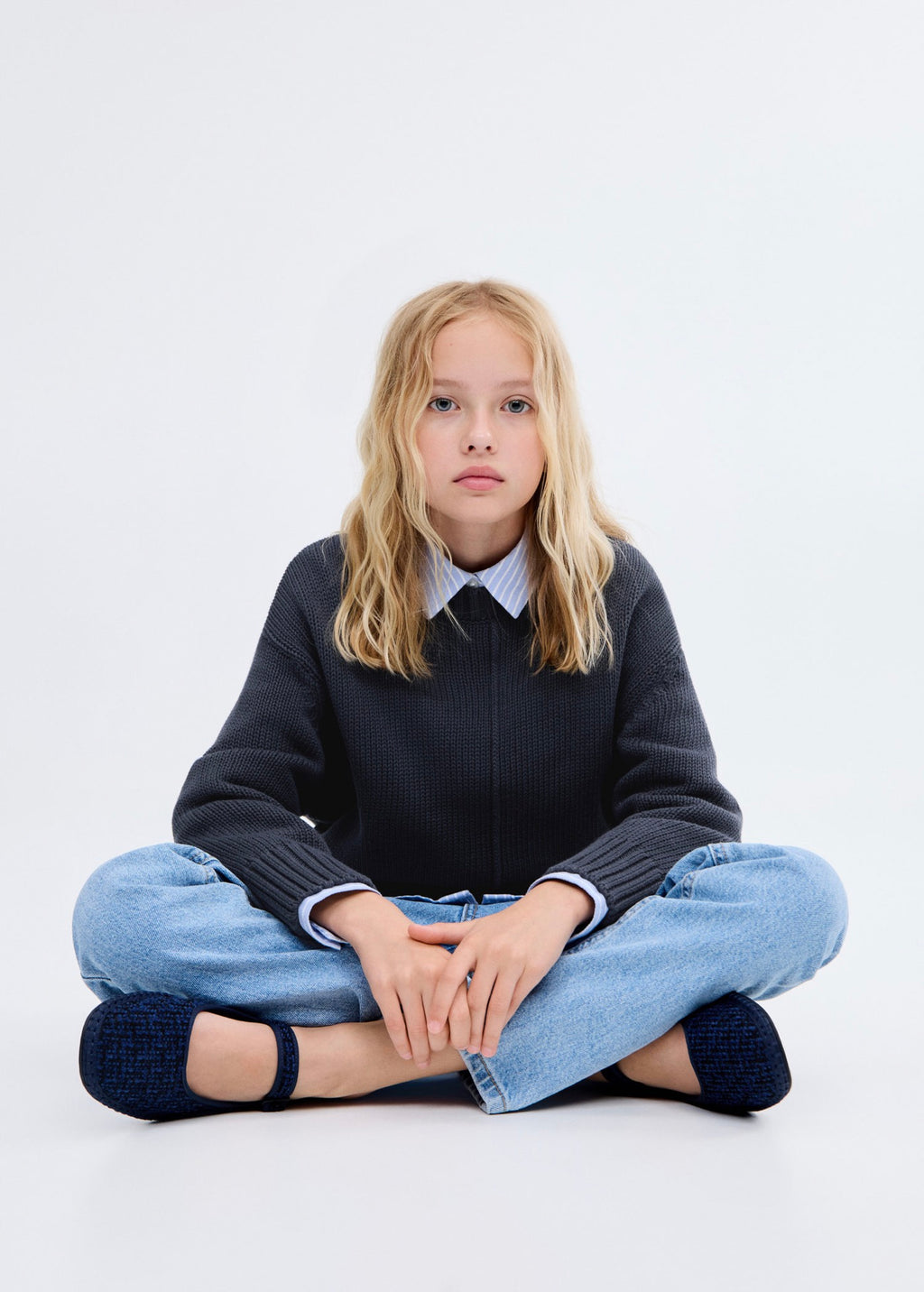 Siena Navy Blue Jumper - Girl