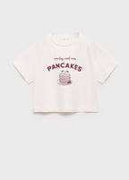 T-Shirt Week Blanc Cassé - Fille