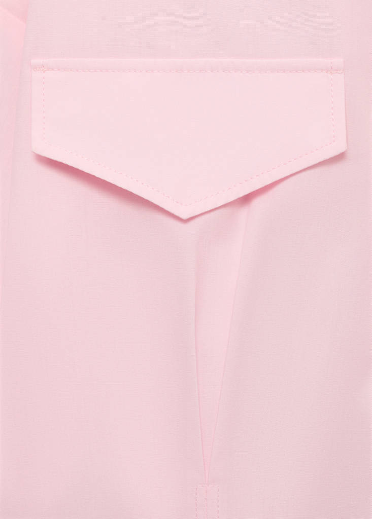 Camicia con pinces e tasche