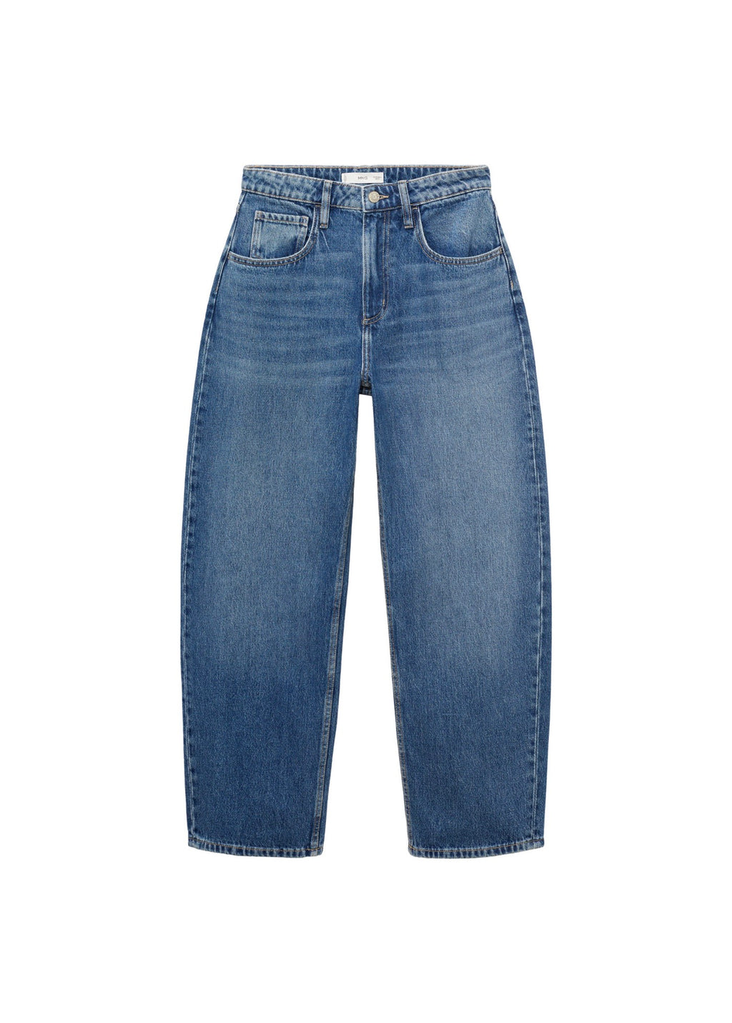 Jeans Barrel De Tiro Alto