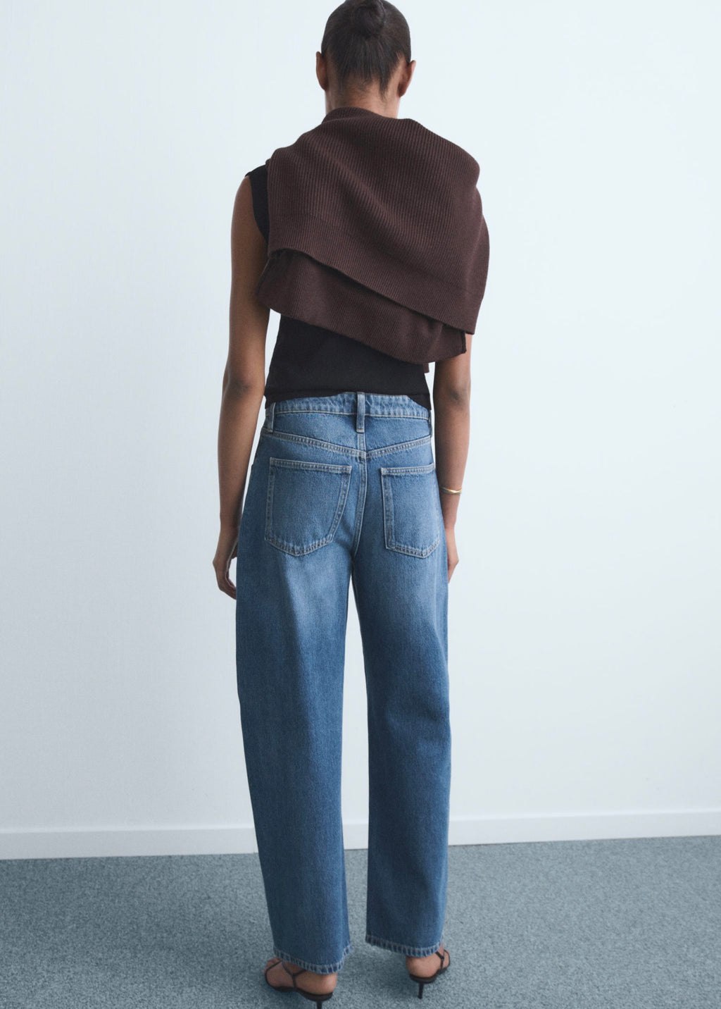 Jeans Barrel De Tiro Alto