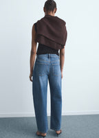 Jeans Barrel De Tiro Alto
