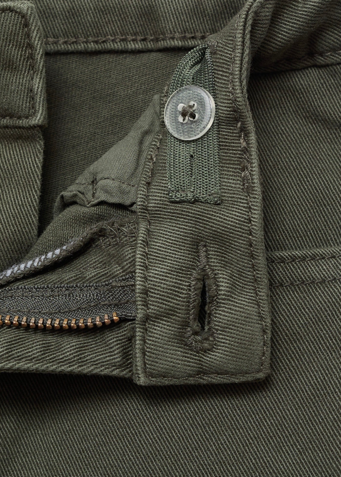 Cargo Forest Green Jeans - Girl