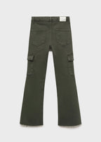 Cargo Forest Green Jeans - Girl