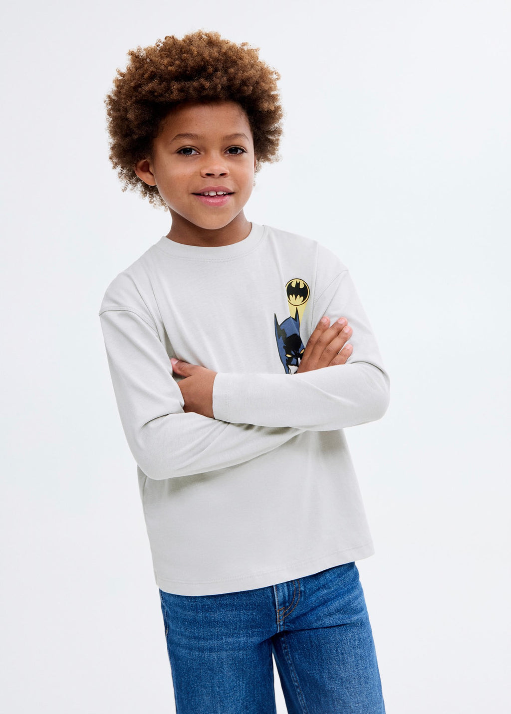 Batlogo Glacier Grey T-Shirt - Boy