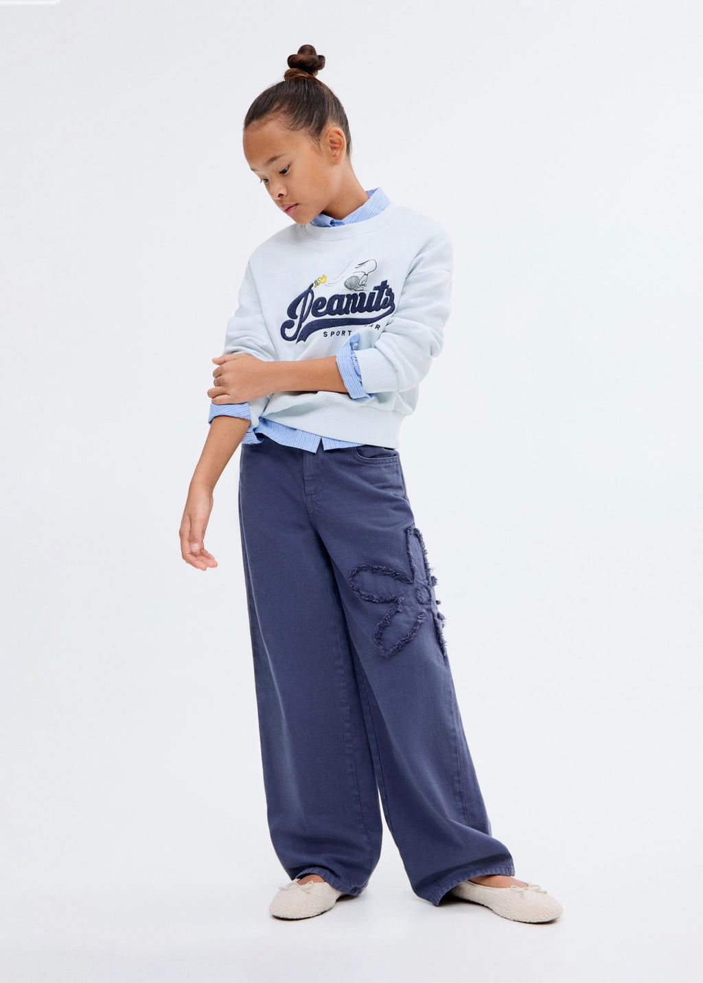 Sweat Sytennis Bleu Ciel - Fille