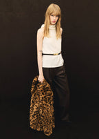 Blusa con collo drappeggiato