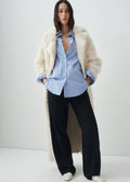 Camicia oversize in popeline