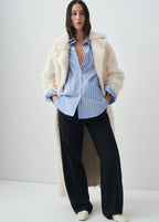 Camicia oversize in popeline