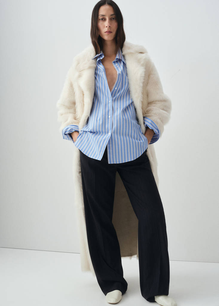 Camicia oversize in popeline