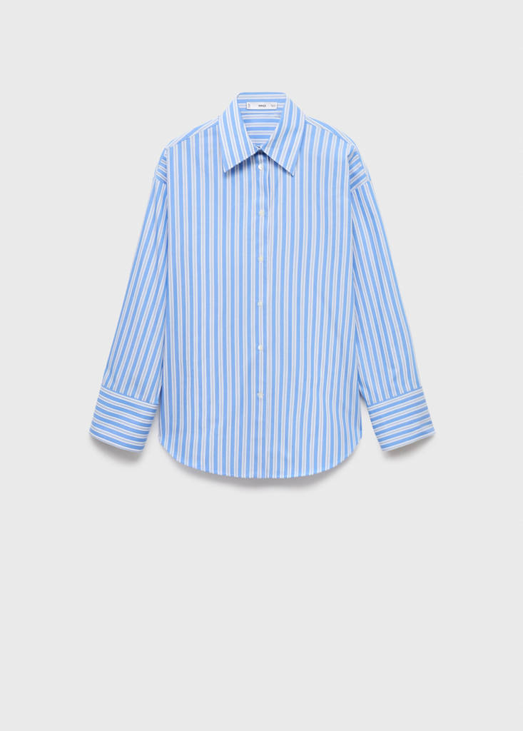 Camicia oversize in popeline