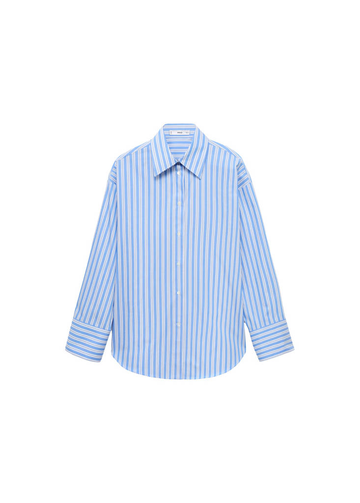 Camicia oversize in popeline